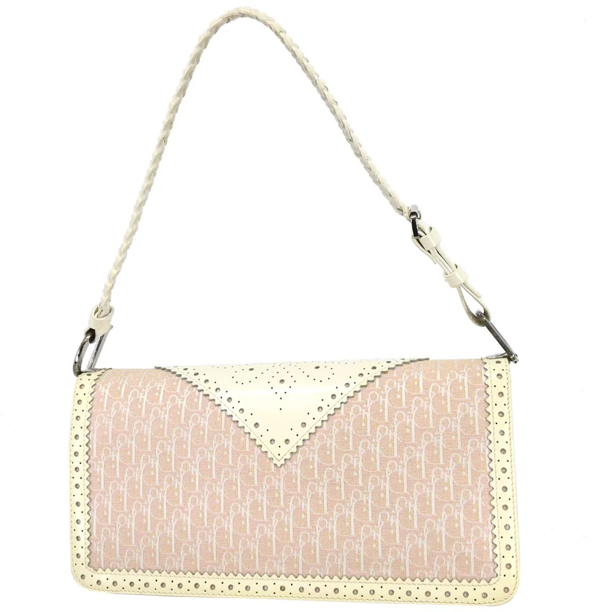 Christian Dior 2004 Pink Canvas Trotter Handbag - Image 2