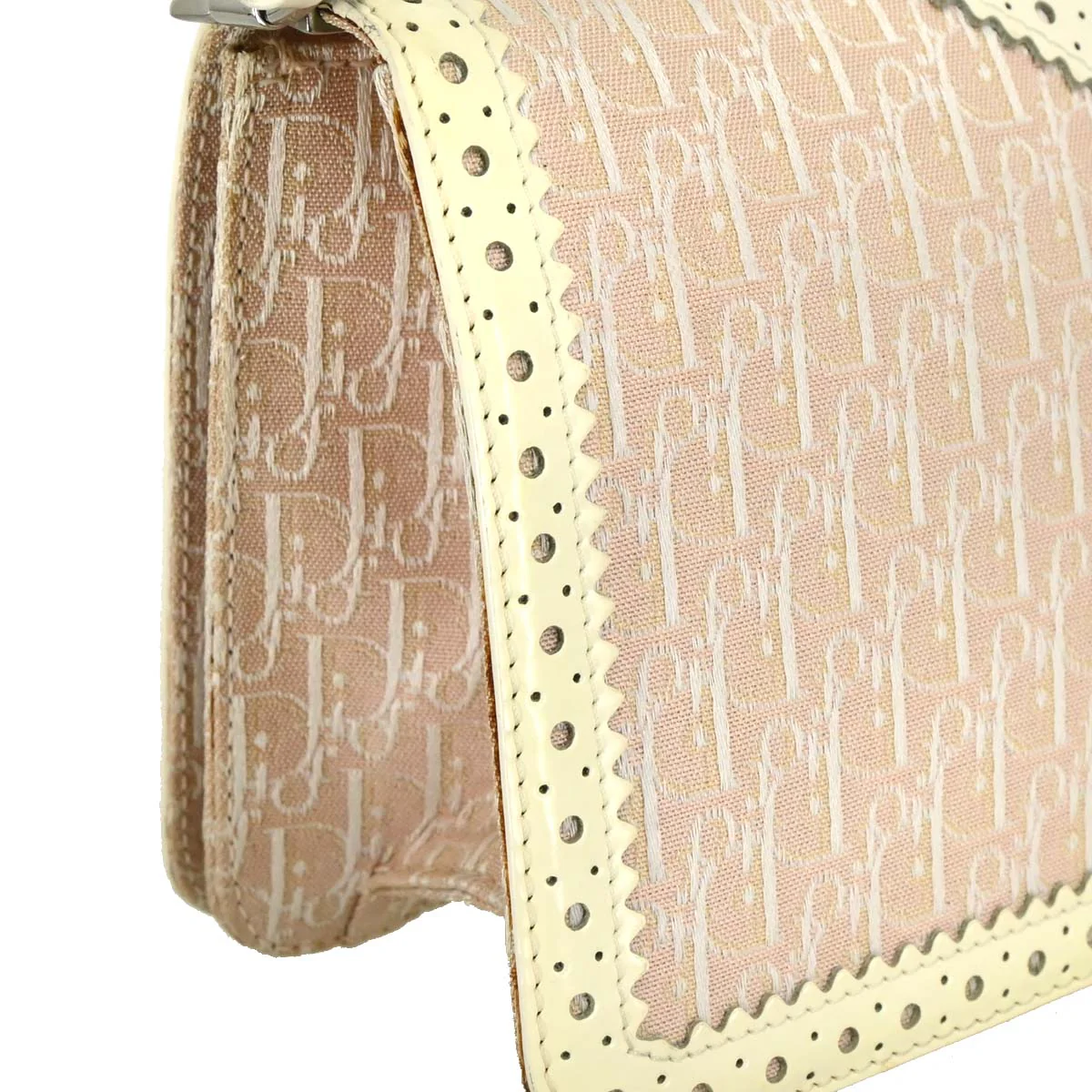 Christian Dior 2004 Pink Canvas Trotter Handbag - Image 3