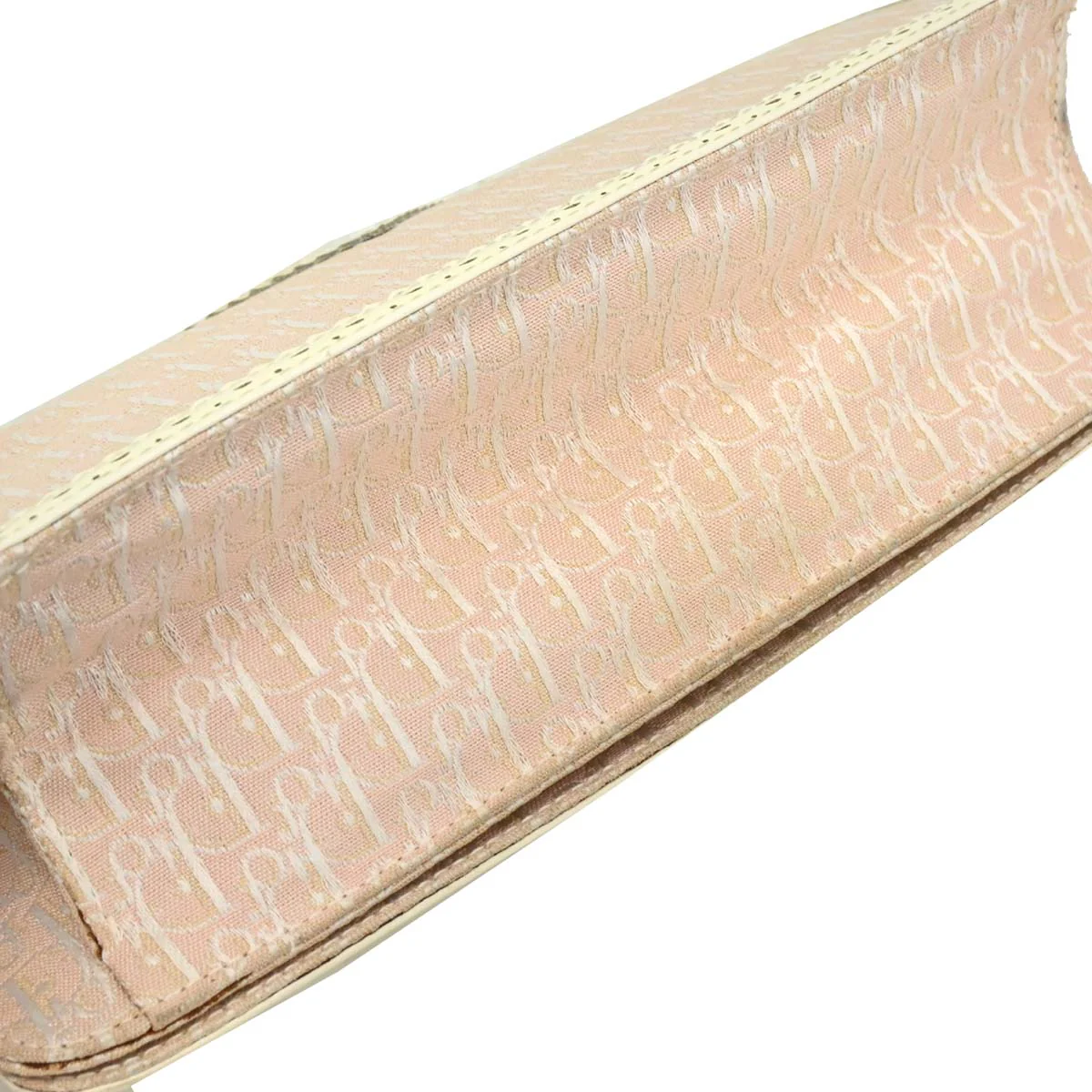Christian Dior 2004 Pink Canvas Trotter Handbag - Image 4