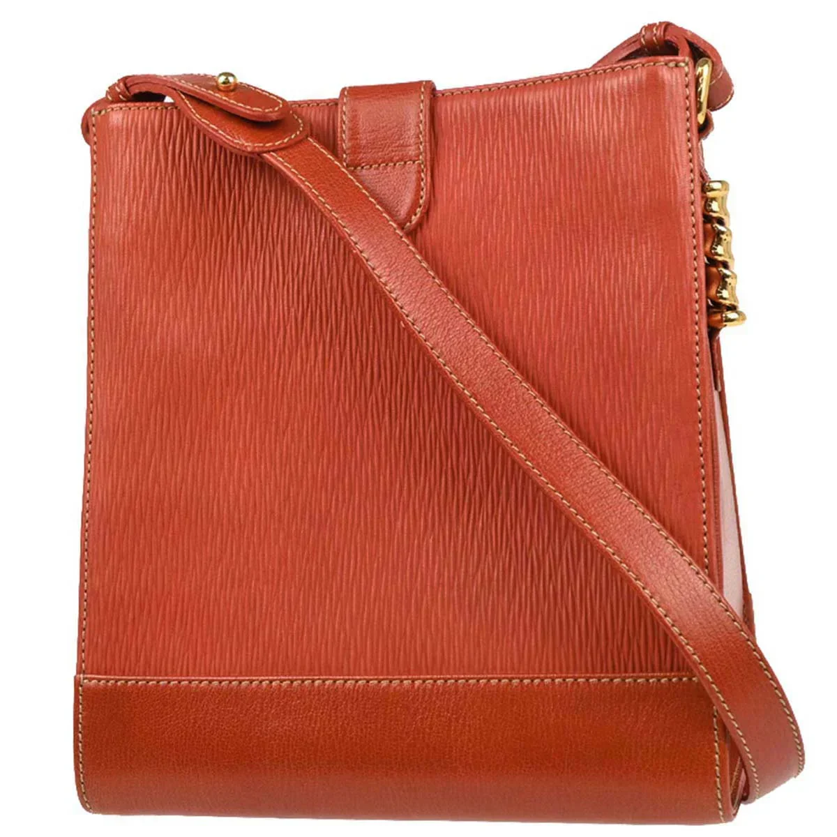 Loewe Vermilion Red Leather Shoulder Bag - Image 2