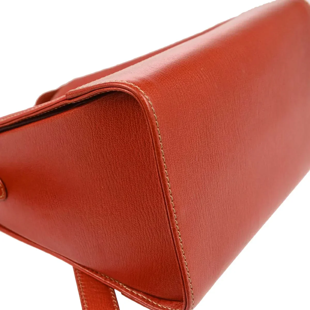 Loewe Vermilion Red Leather Shoulder Bag - Image 5