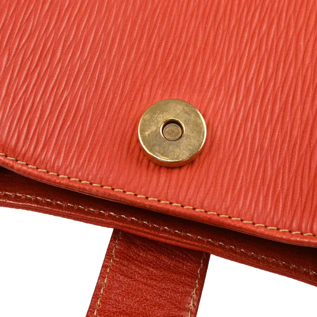 Loewe Vermilion Red Leather Shoulder Bag - Image 6