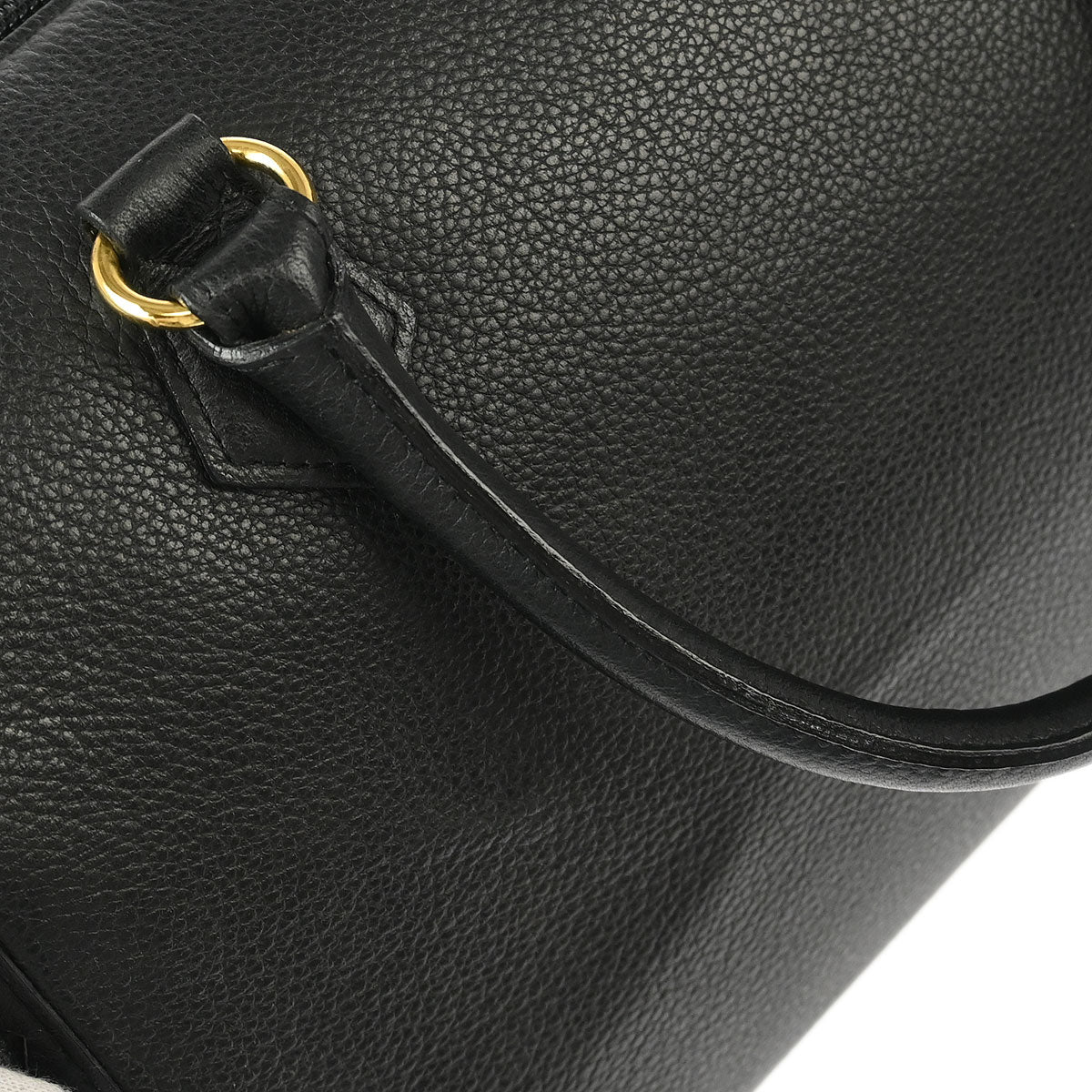 Yves Saint Laurent Black Duffle Handbag - Image 6