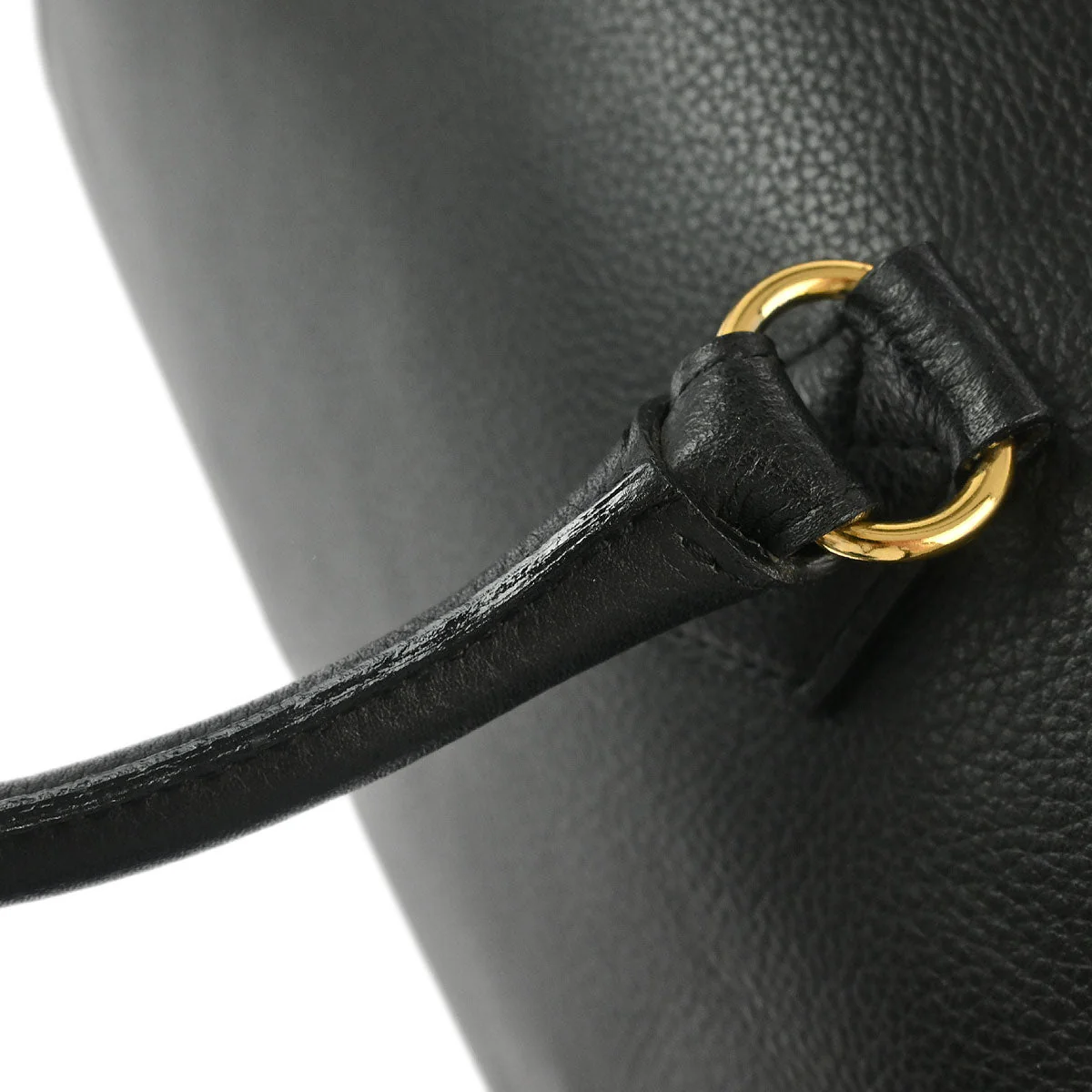 Yves Saint Laurent Black Duffle Handbag - Image 8