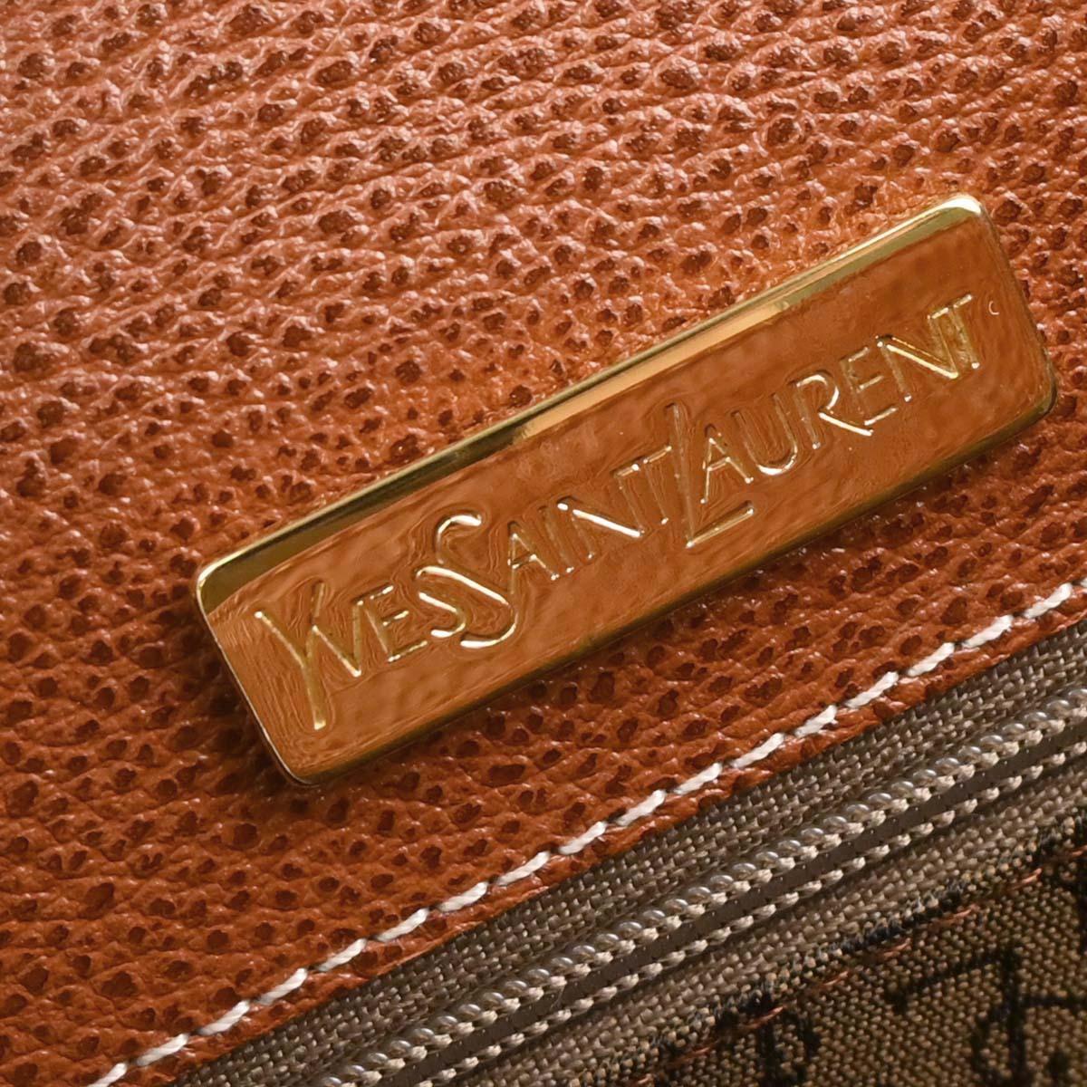 Yves Saint Laurent Brown Leather Shoulder Bag - Image 10