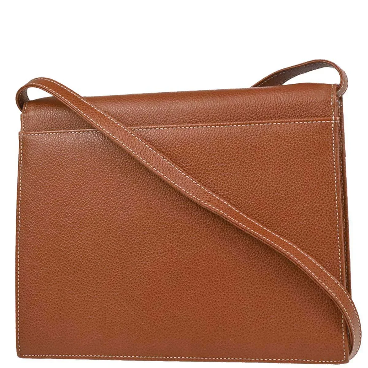 Yves Saint Laurent Brown Leather Shoulder Bag - Image 2
