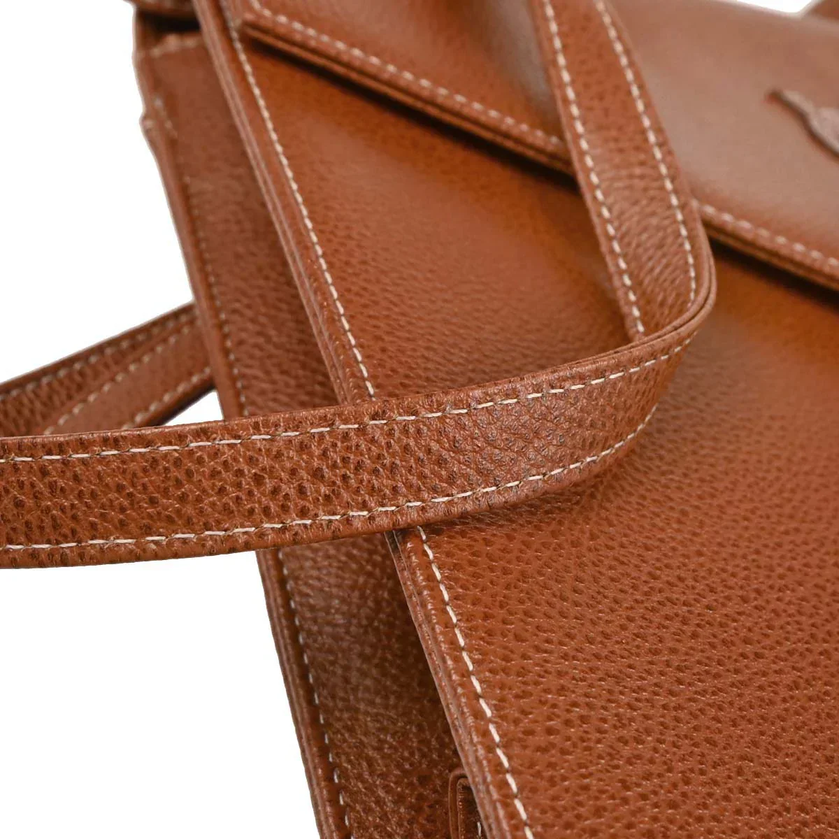 Yves Saint Laurent Brown Leather Shoulder Bag - Image 5