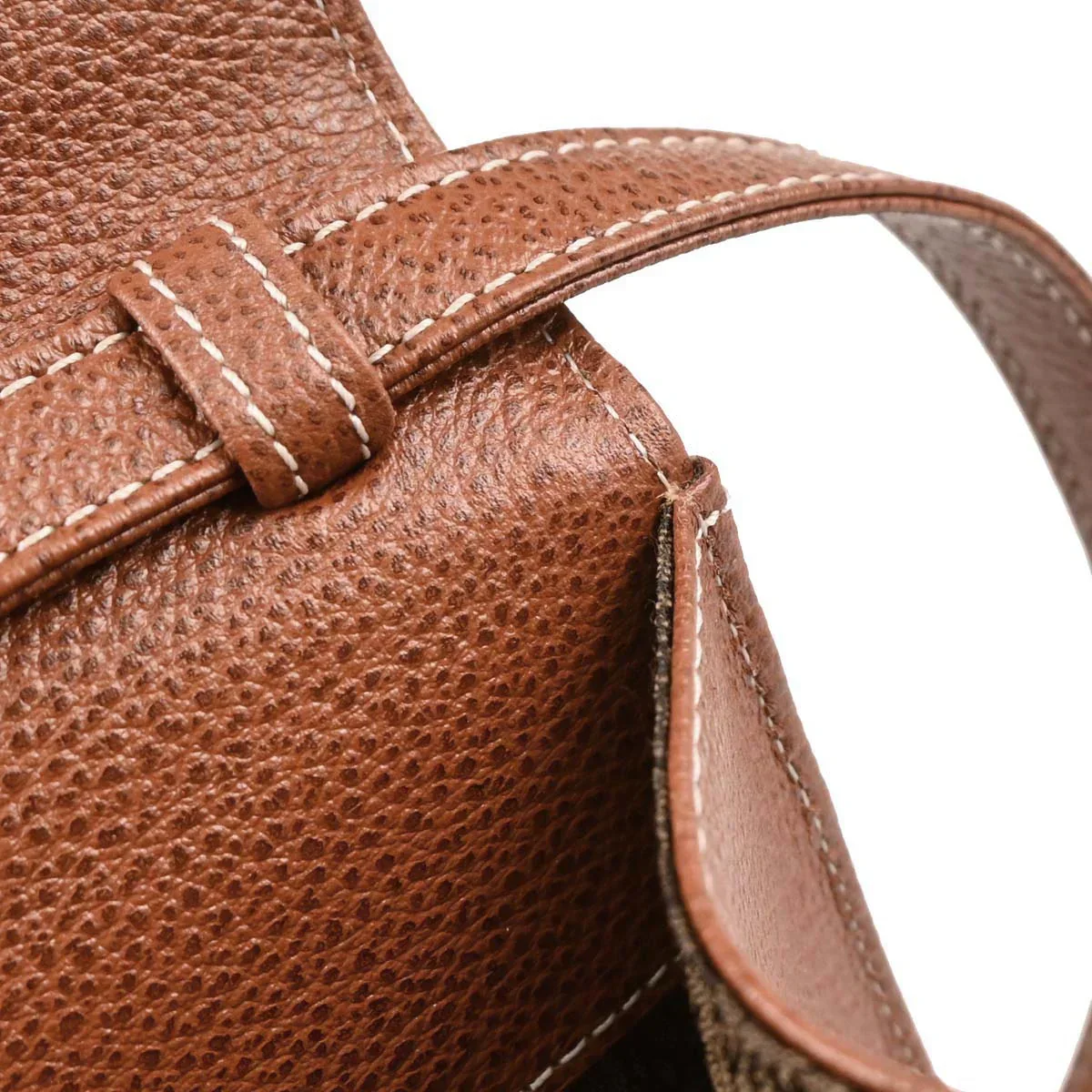 Yves Saint Laurent Brown Leather Shoulder Bag - Image 9