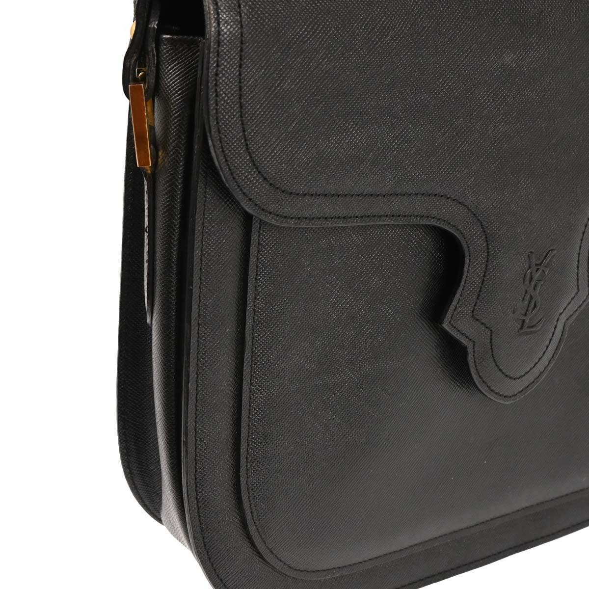 Yves Saint Laurent Black Leather Handbag - Image 3