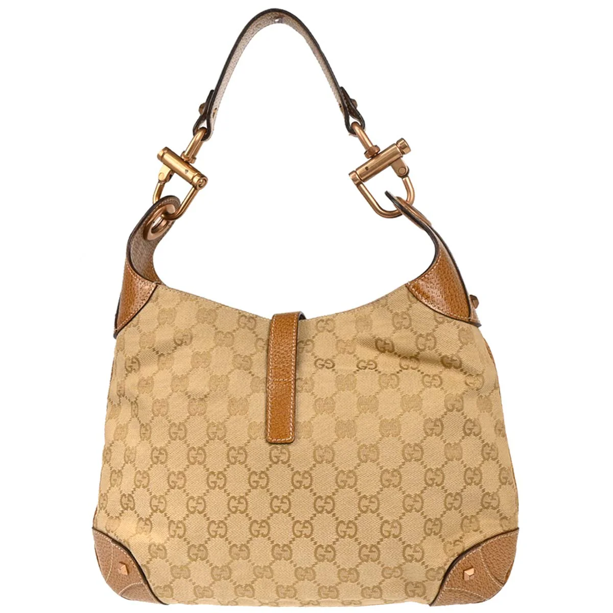Gucci Beige GG Jackie Hobo Handbag - Image 2