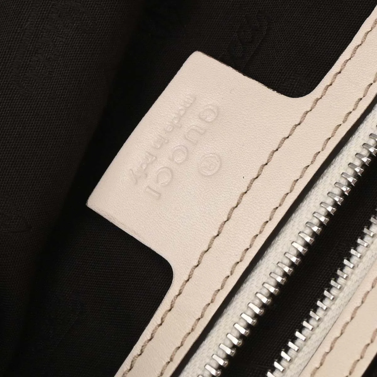 Gucci Beige White GG Tote Bag - Image 9
