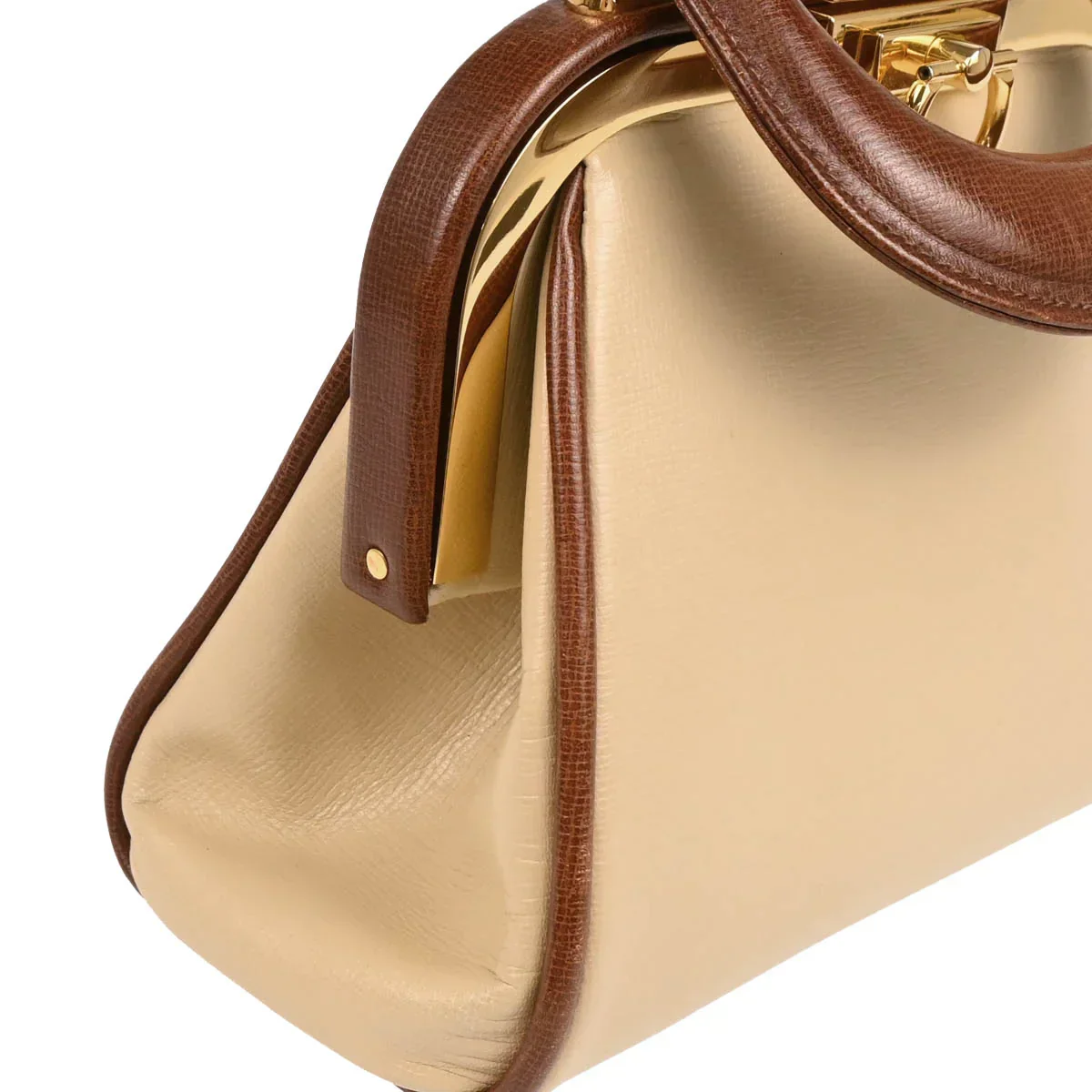 Christian Dior Beige Leather 2way Shoulder Handbag - Image 3