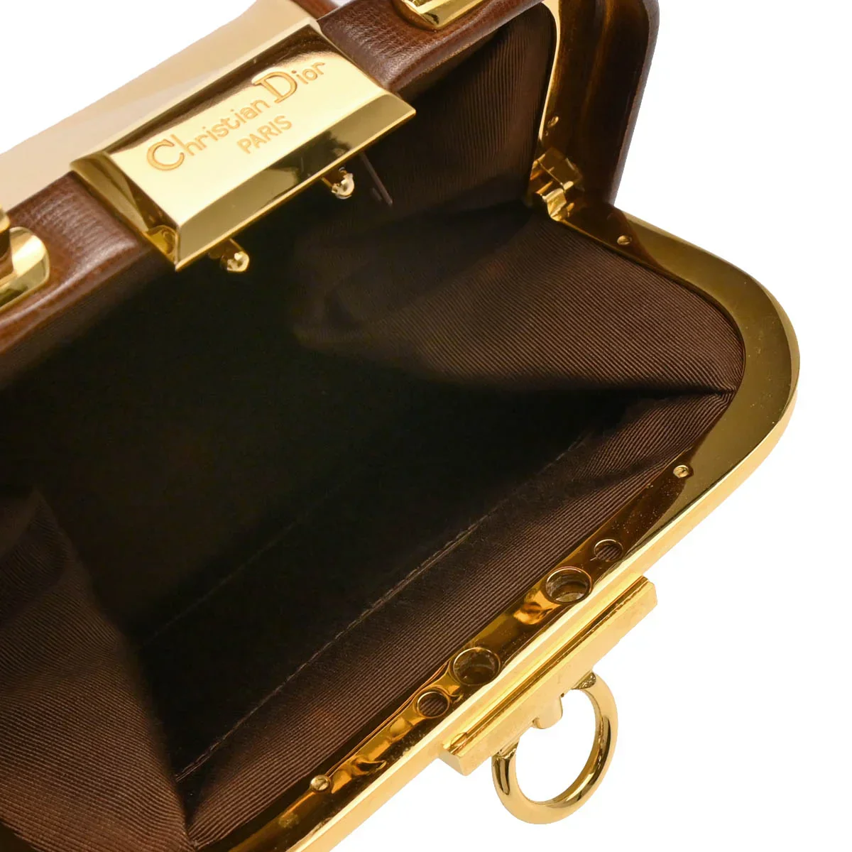 Christian Dior Beige Leather 2way Shoulder Handbag - Image 4