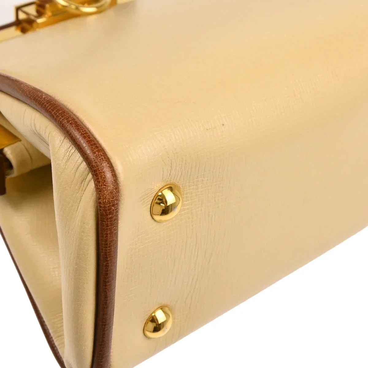 Christian Dior Beige Leather 2way Shoulder Handbag - Image 5
