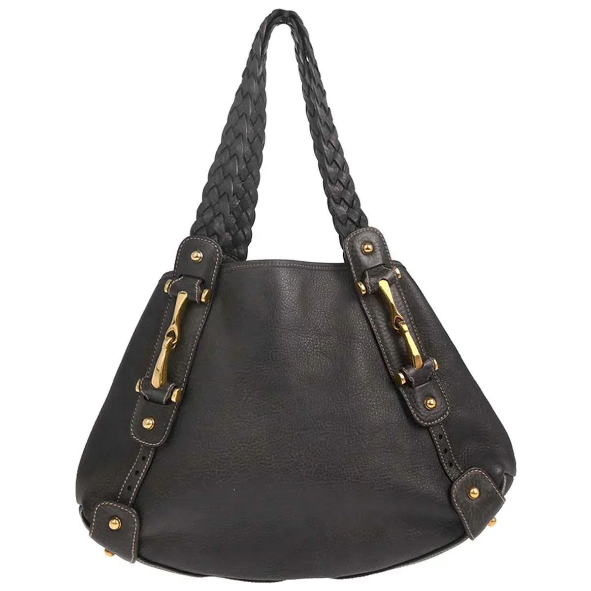 Gucci Gray Leather Handbag