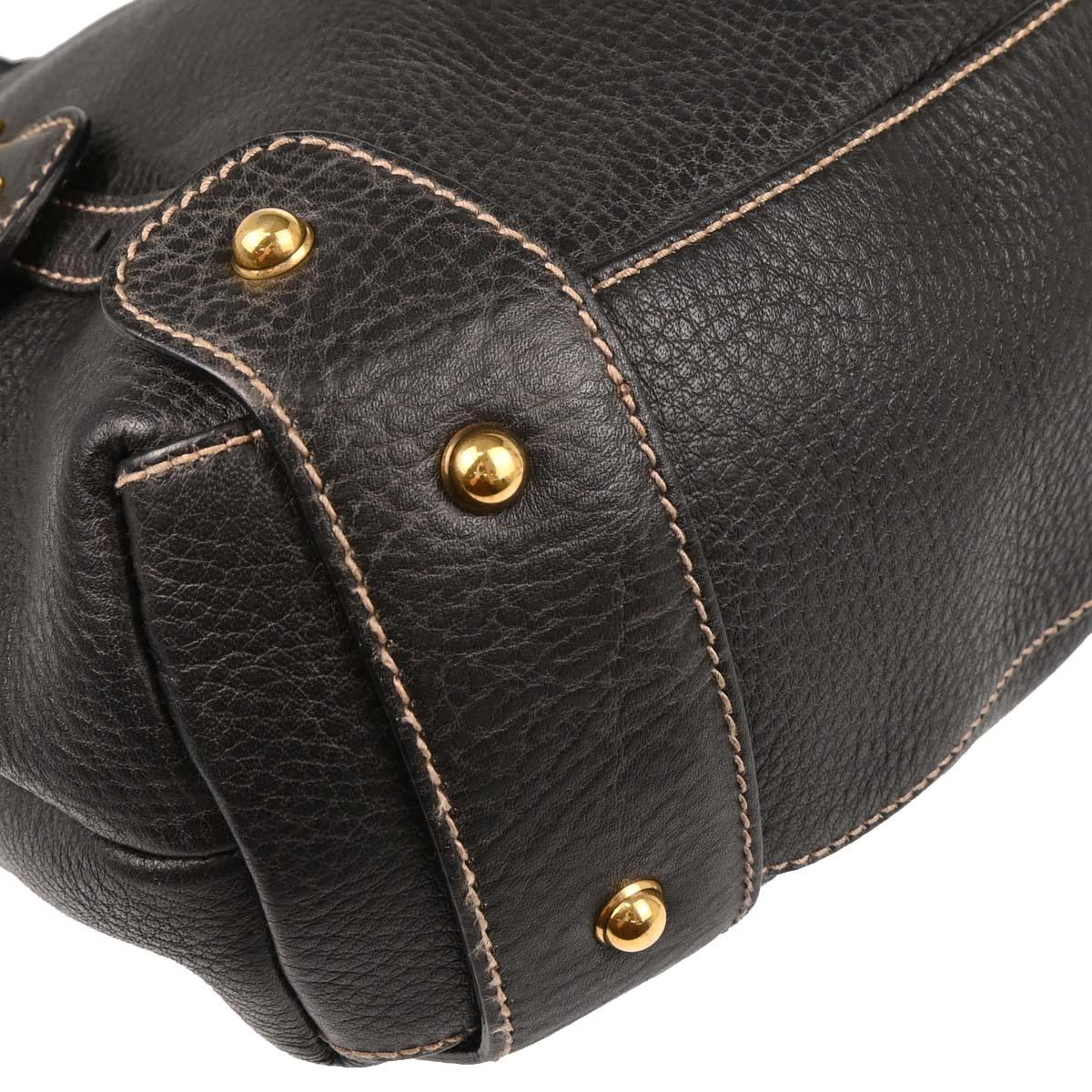 Gucci Gray Leather Handbag - Image 4