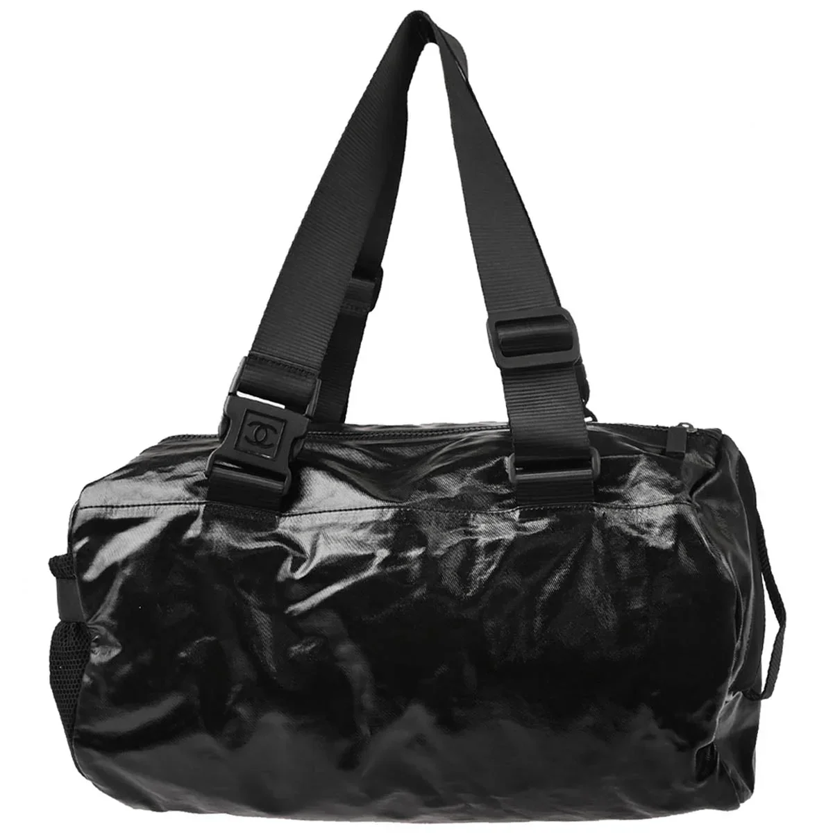 Chanel 2006-2008 Black PVC Sport Line Shoulder Bag - Image 2