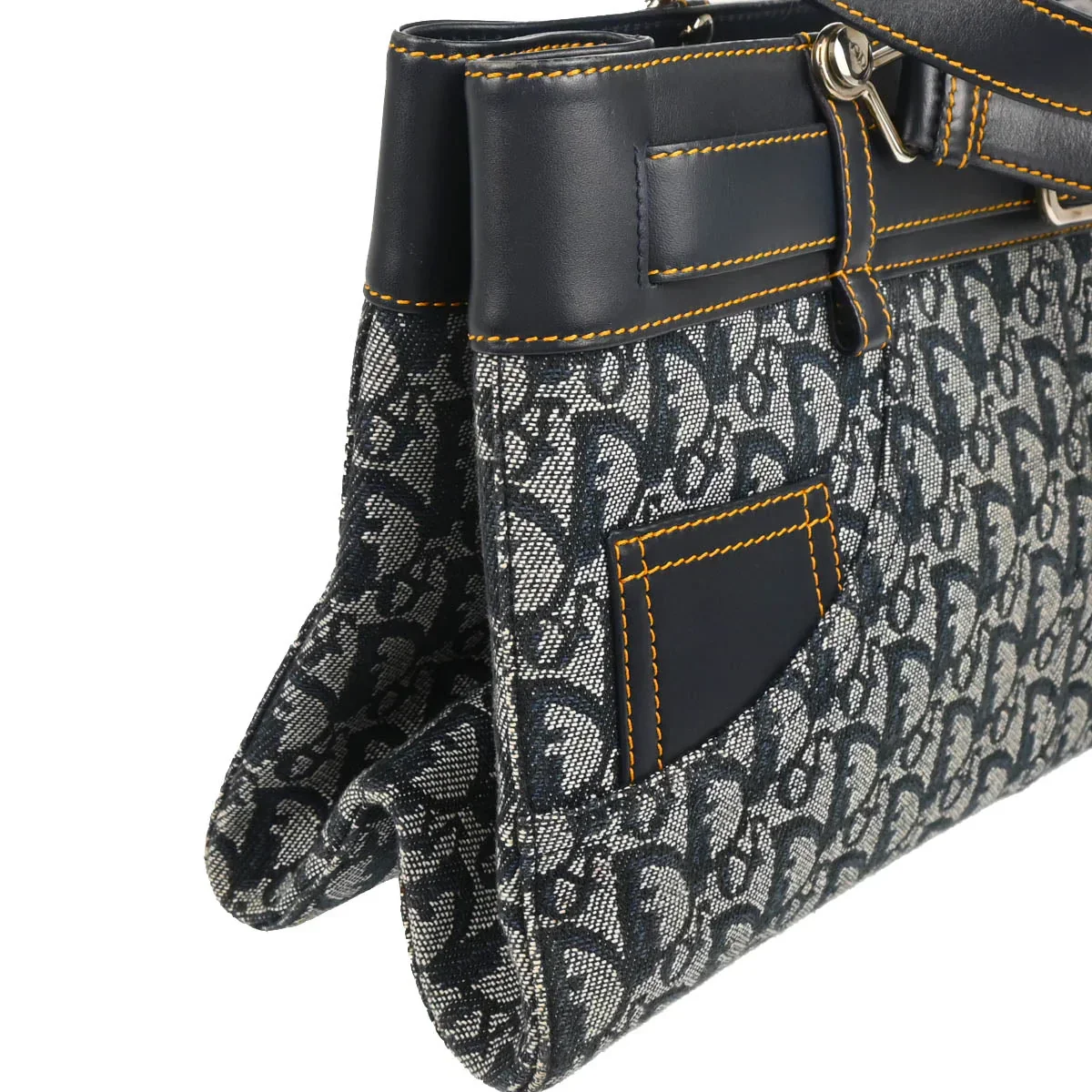 Christian Dior 2001 Navy Trotter Handbag - Image 3