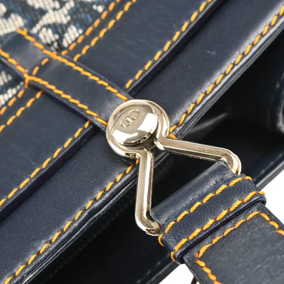 Christian Dior 2001 Navy Trotter Handbag - Image 6