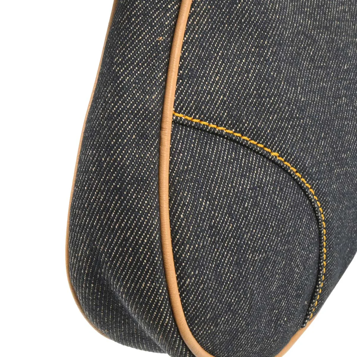 Christian Dior 2002 Navy Denim Saddle Handbag - Image 3