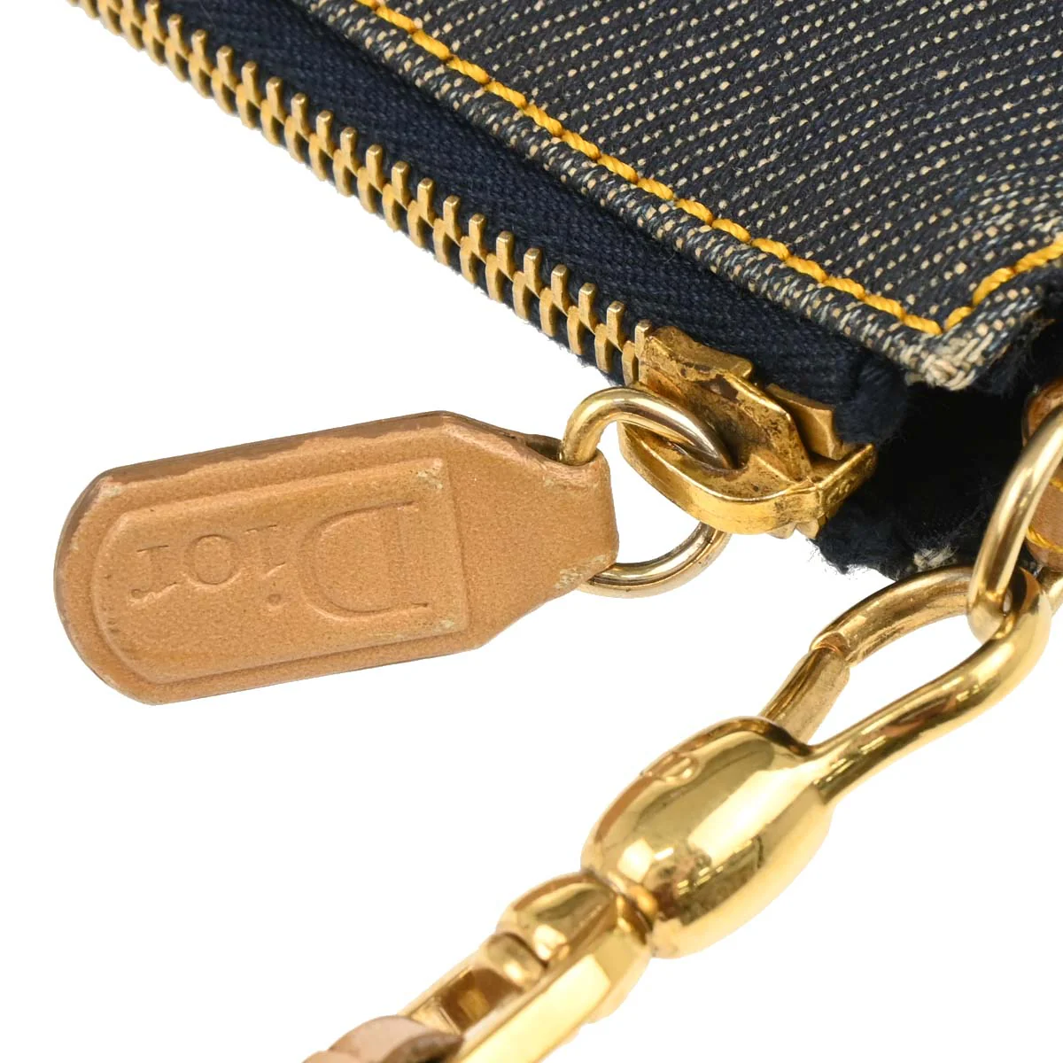 Christian Dior 2002 Navy Denim Saddle Handbag - Image 5