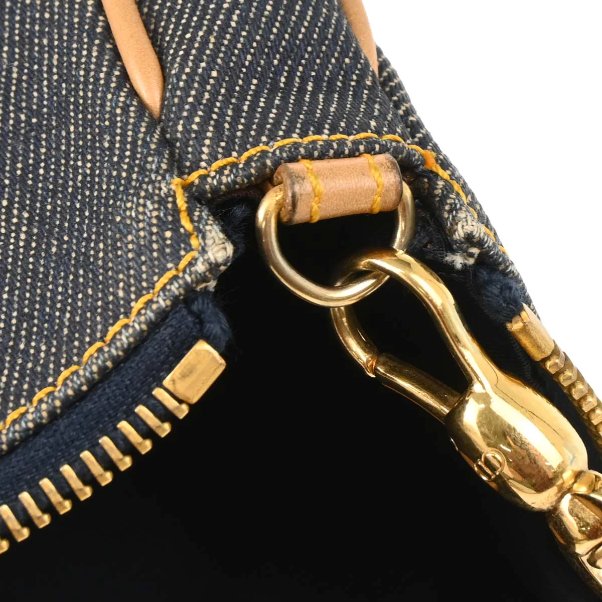Christian Dior 2002 Navy Denim Saddle Handbag - Image 7