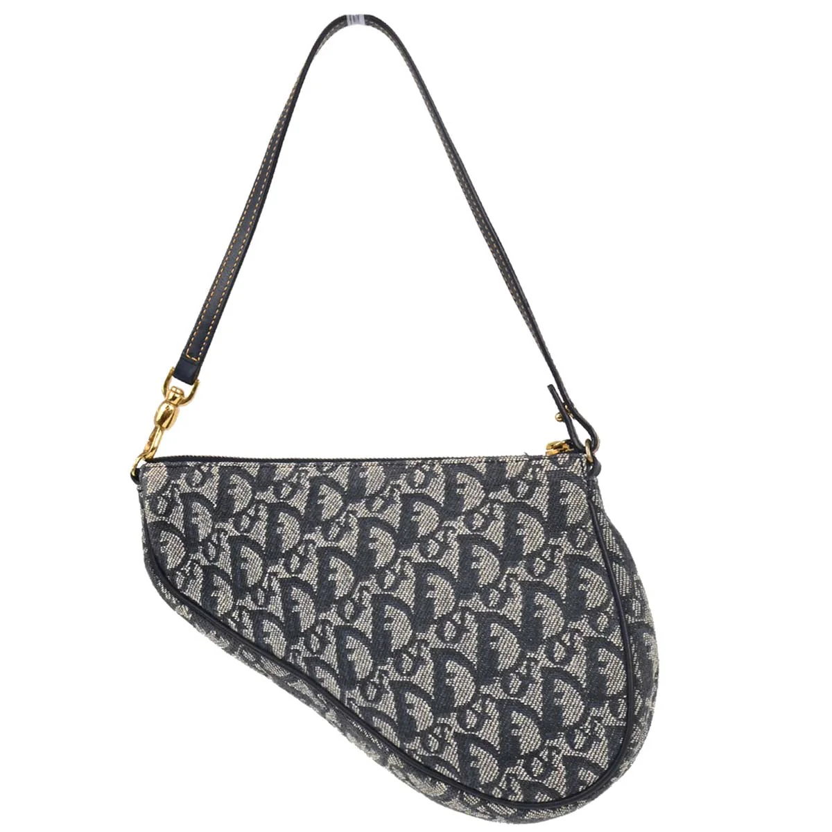 Christian Dior 2001 Navy Trotter Saddle Handbag - Image 2