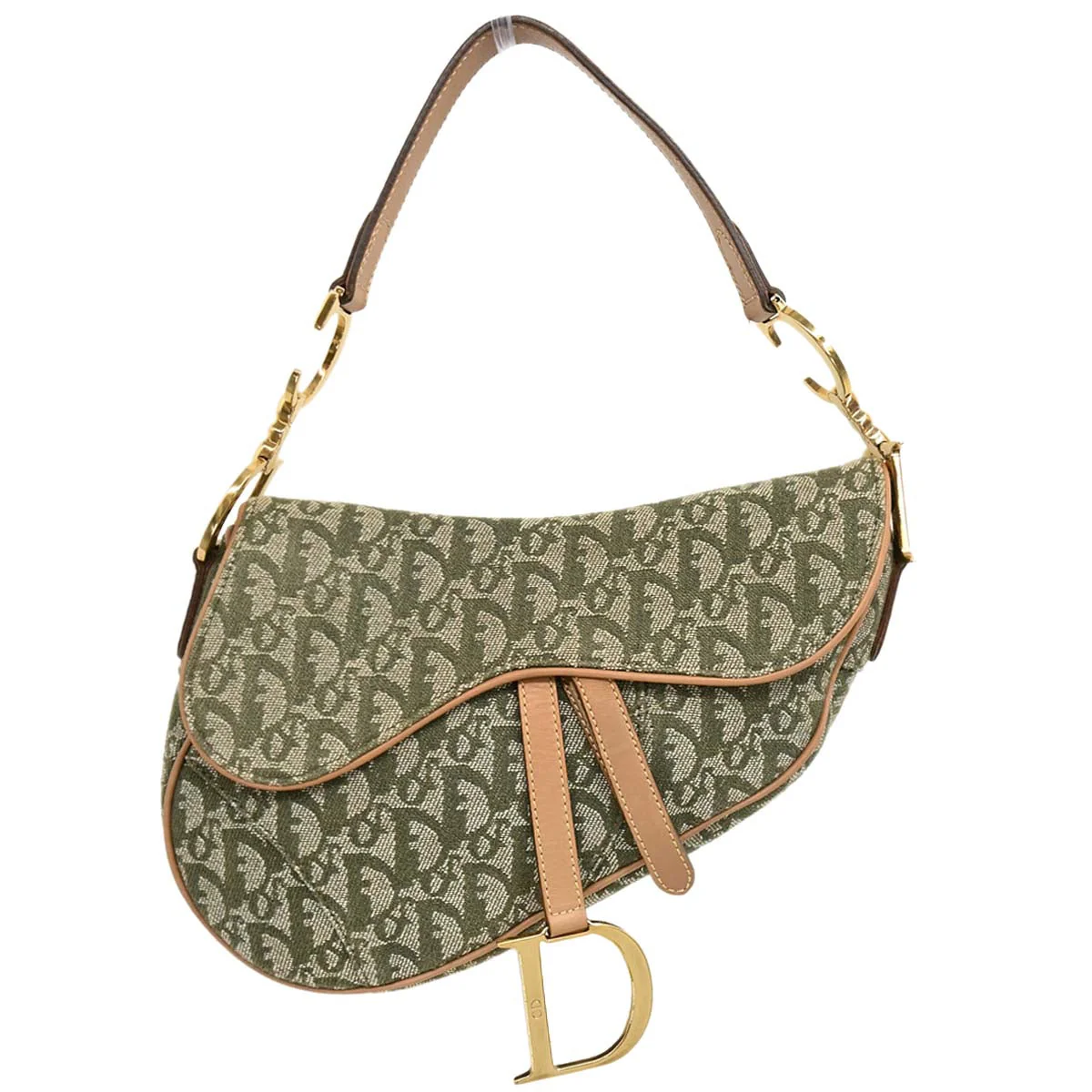 Christian Dior 2001 Green Trotter Saddle Handbag