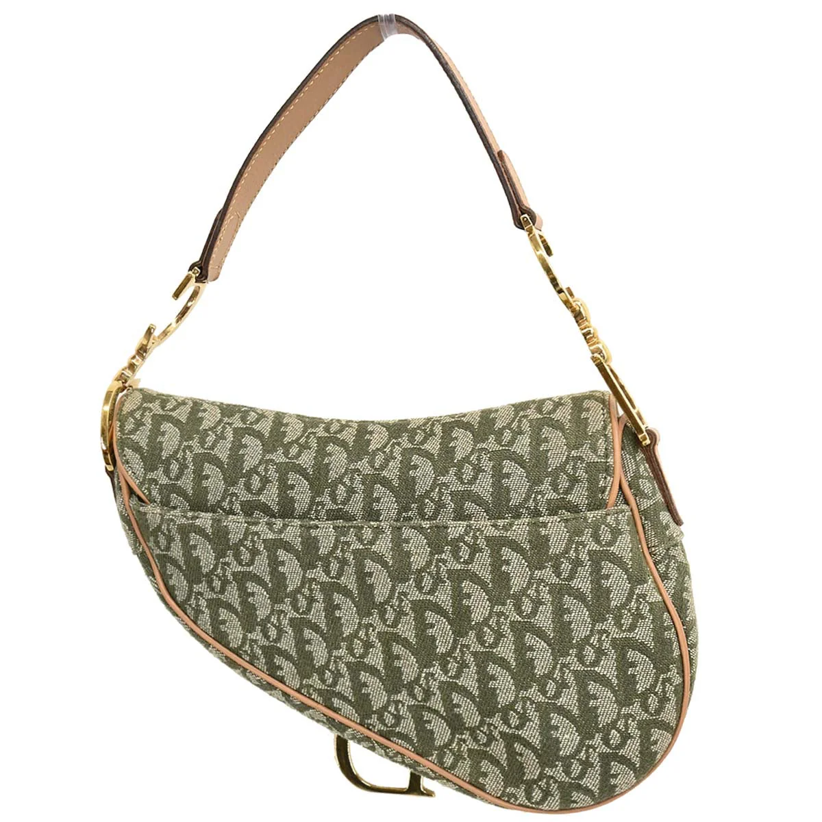 Christian Dior 2001 Green Trotter Saddle Handbag - Image 2