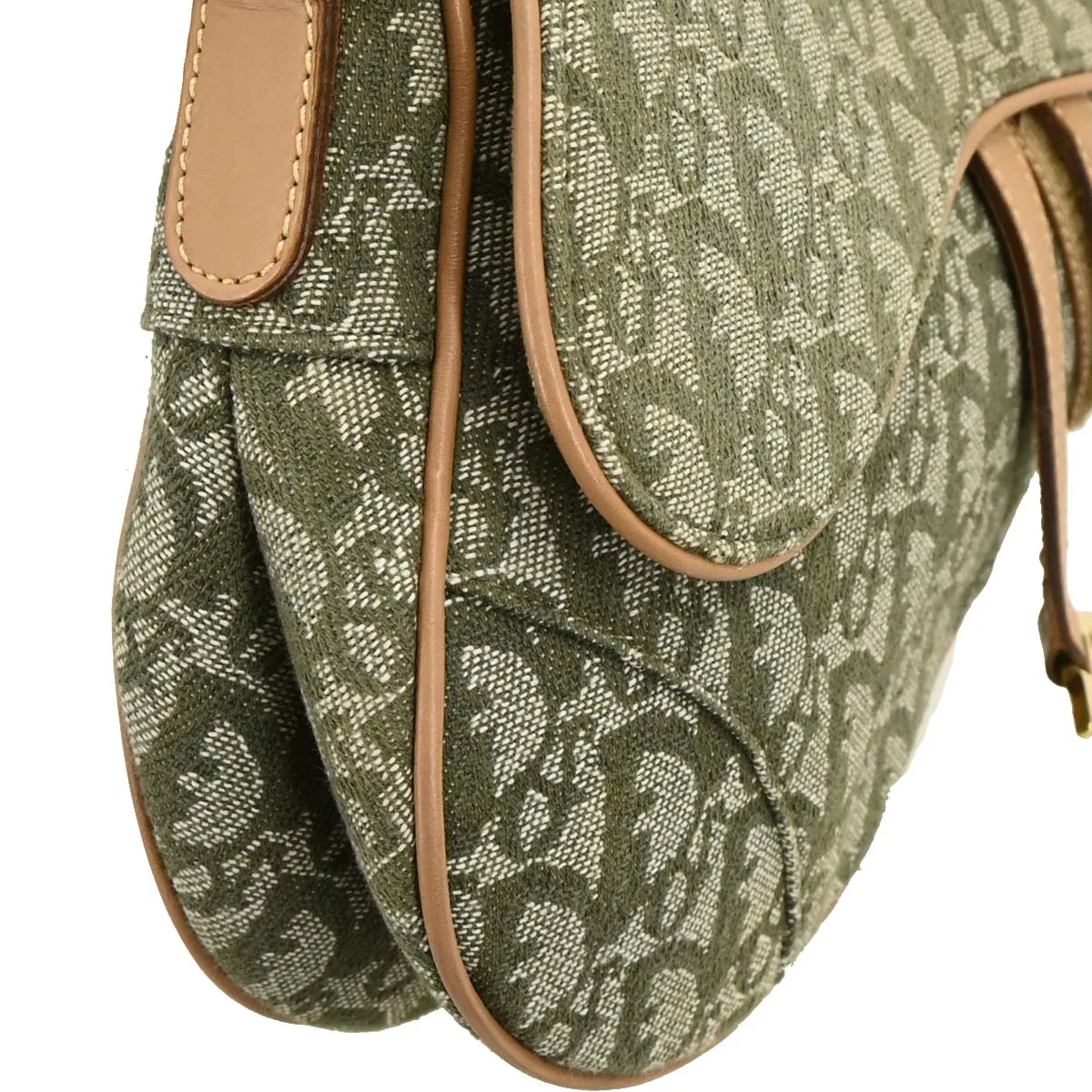 Christian Dior 2001 Green Trotter Saddle Handbag - Image 3