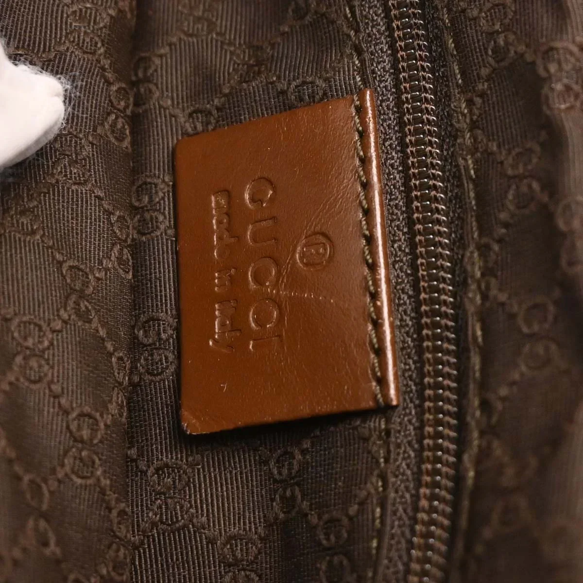 Gucci Pink Canvas Jackie Hobo Handbag - Image 9