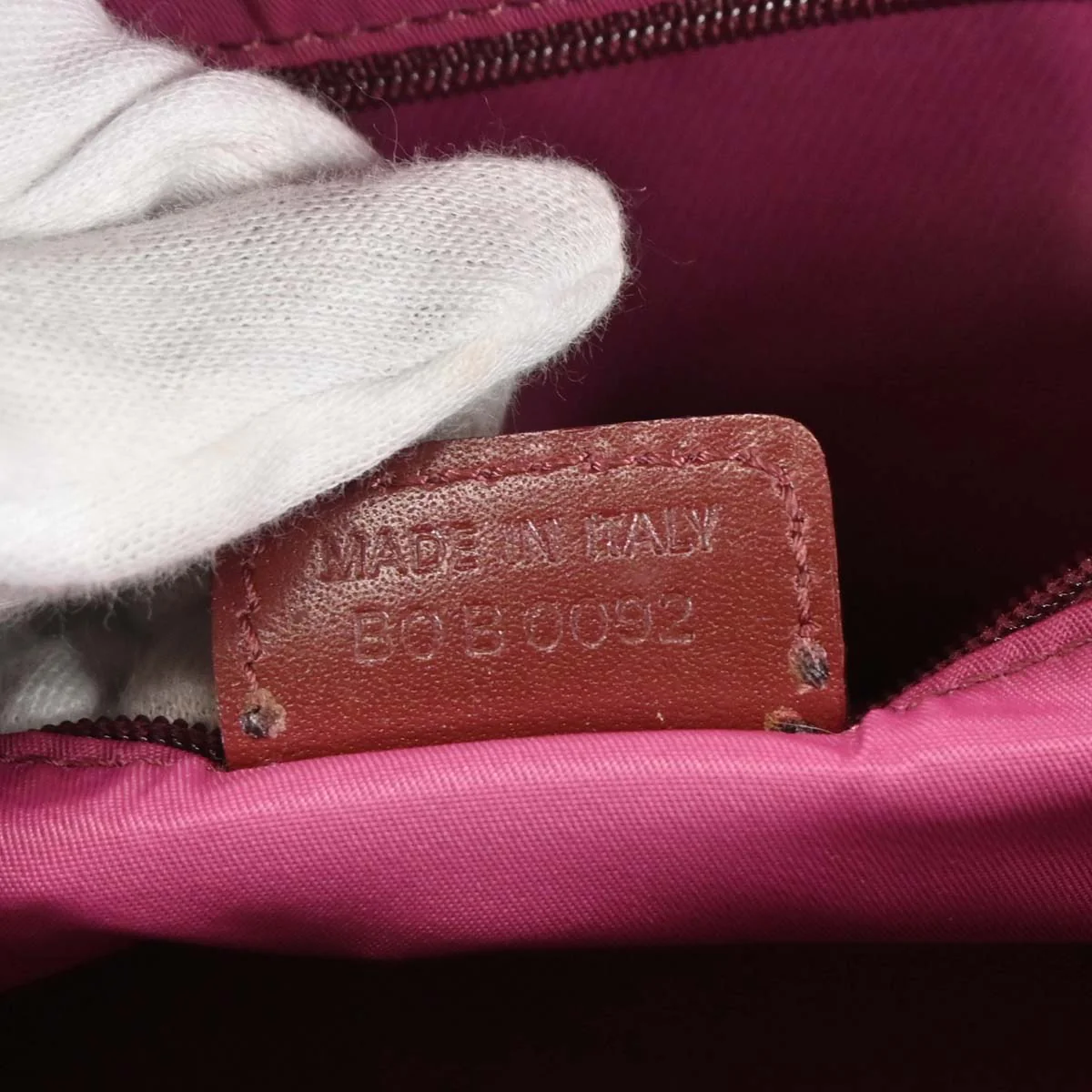 Christian Dior 2002 Bordeaux Canvas Trotter Handbag - Image 10