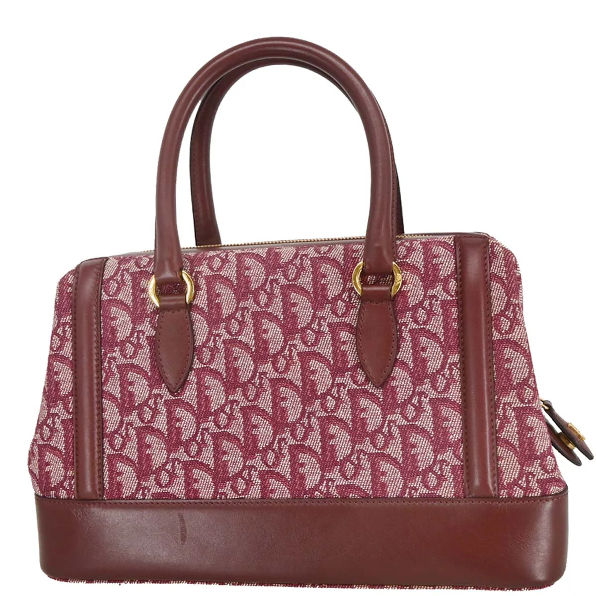 Christian Dior 2002 Bordeaux Canvas Trotter Handbag - Image 2