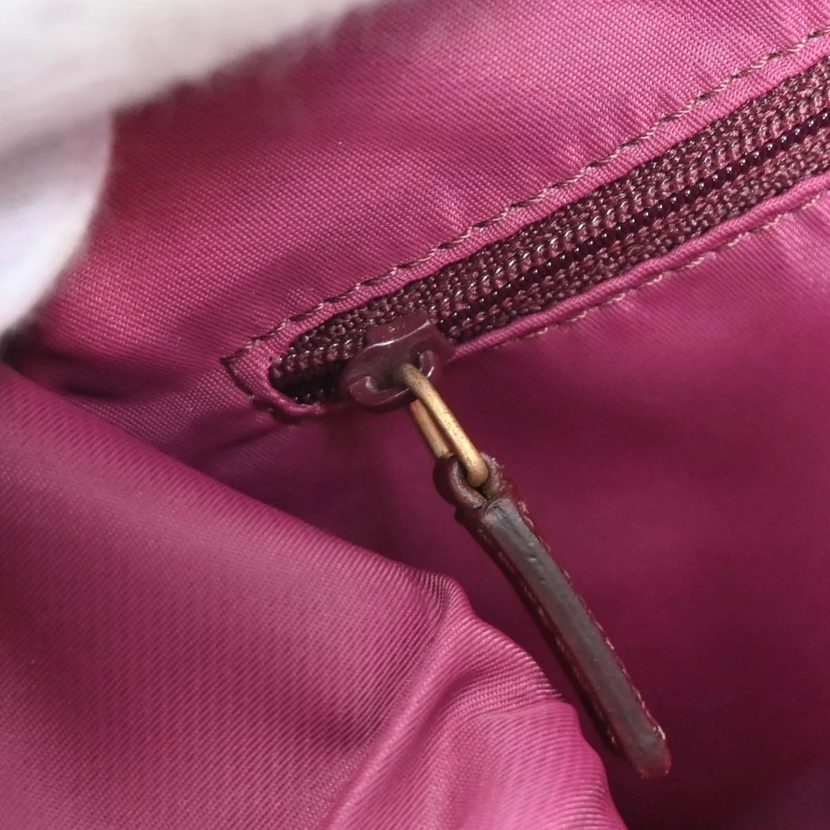Christian Dior 2002 Bordeaux Canvas Trotter Handbag - Image 8