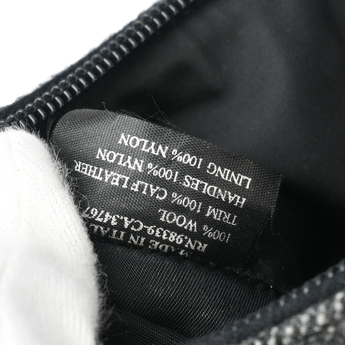 Prada Sport Gray Wool Handbag - Image 10
