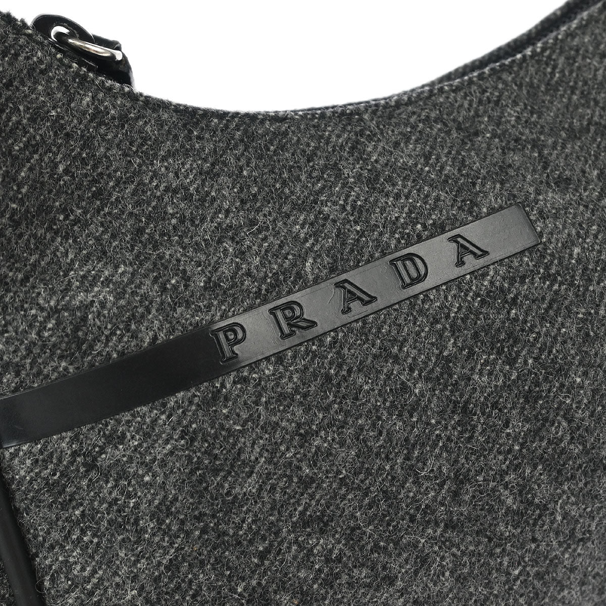 Prada Sport Gray Wool Handbag - Image 4