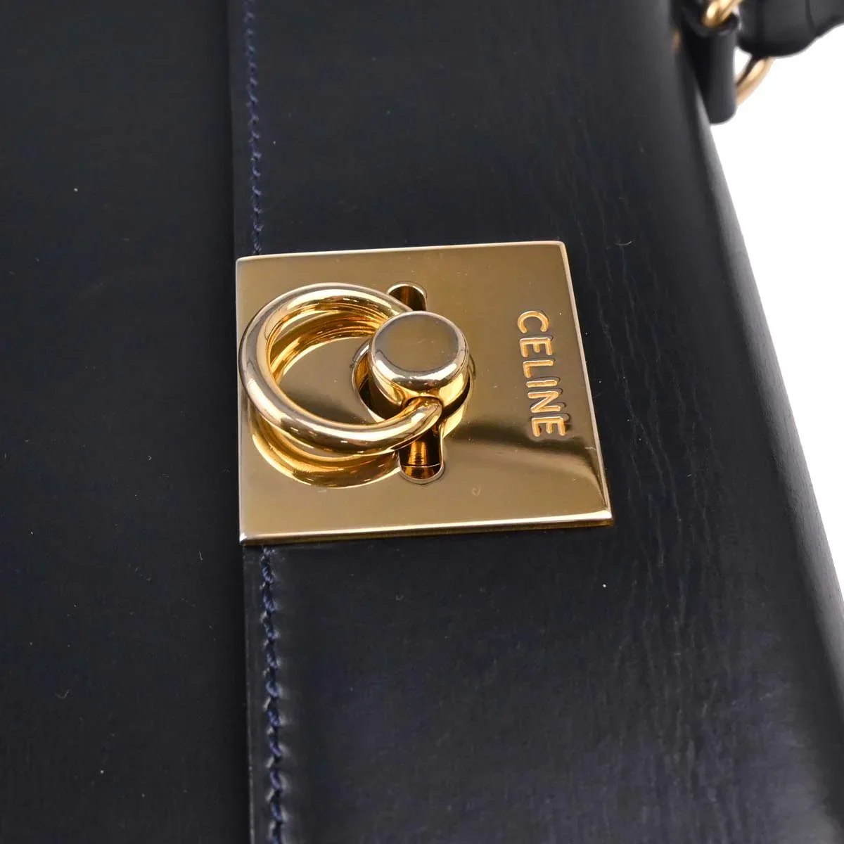 Celine Dark Navy 2way Shoulder Handbag - Image 16
