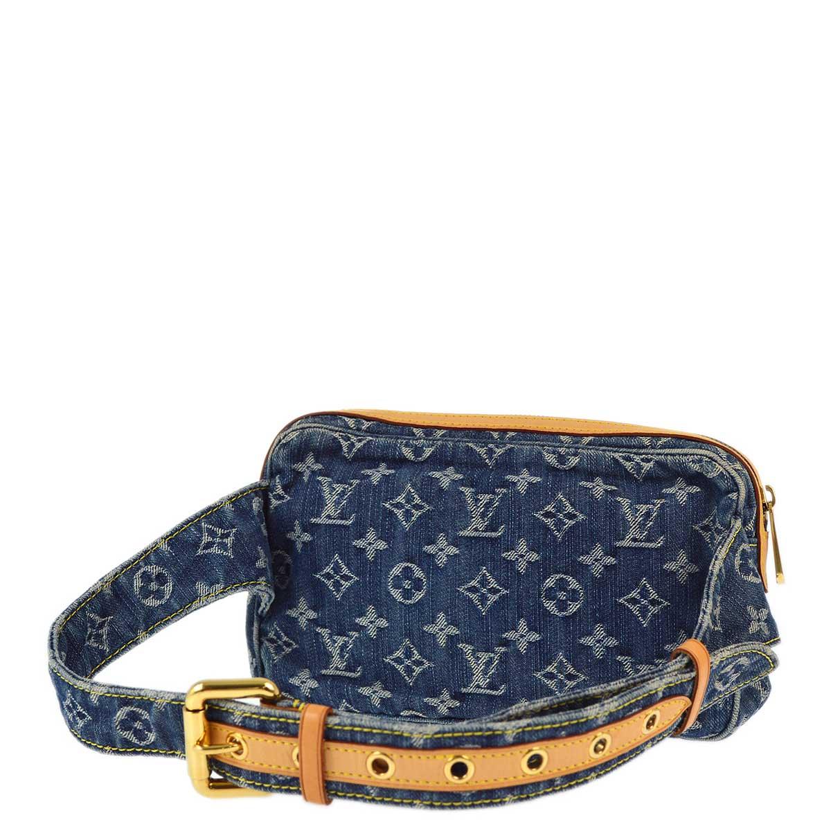 Louis Vuitton 2007 Blue Monogram Denim Bum Bag Waist Pouch M95347 - Image 2
