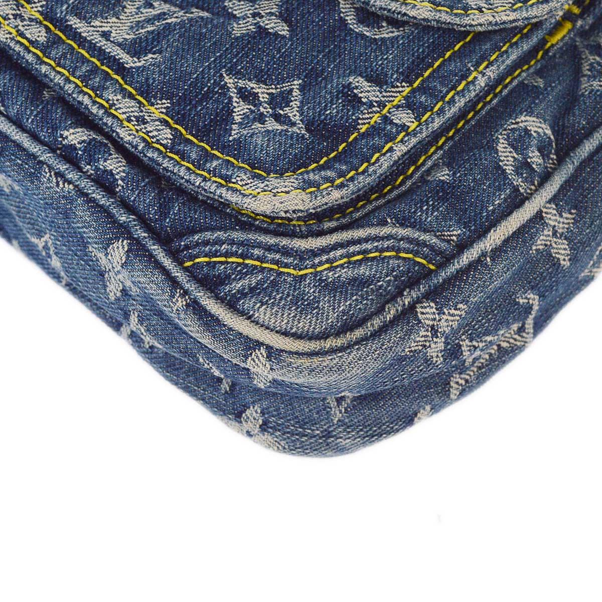 Louis Vuitton 2007 Blue Monogram Denim Bum Bag Waist Pouch M95347 - Image 4