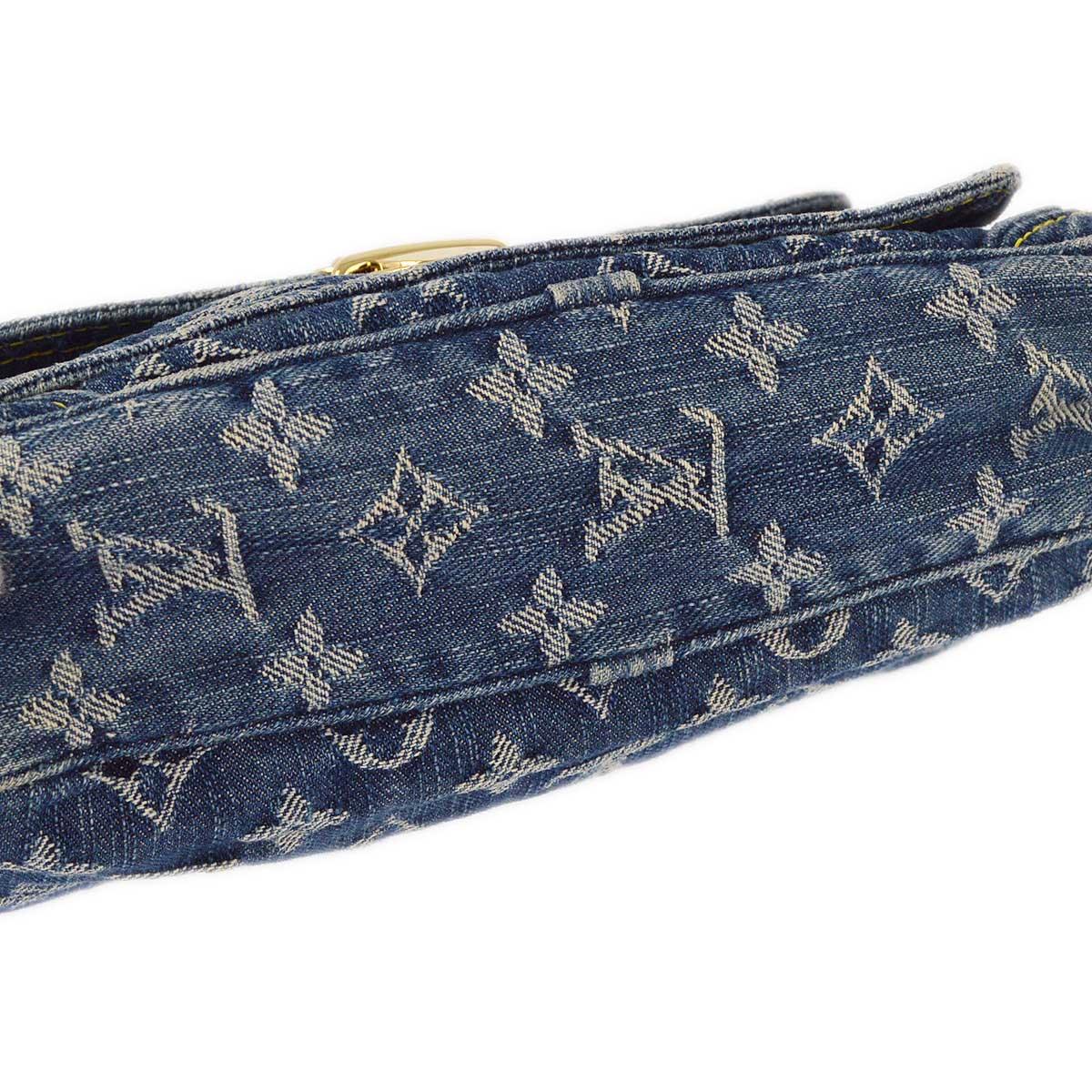 Louis Vuitton 2007 Blue Monogram Denim Bum Bag Waist Pouch M95347 - Image 5