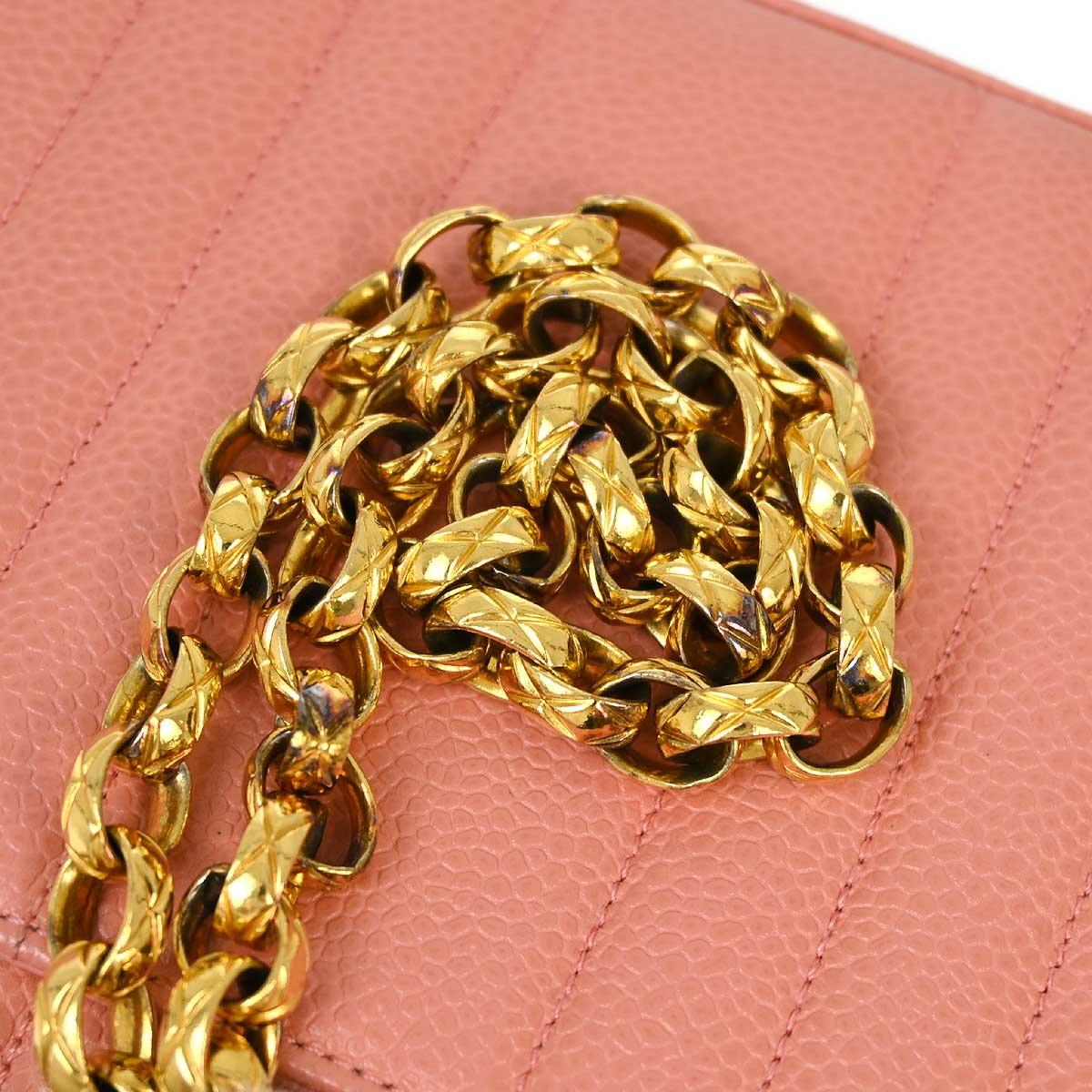 Chanel * 1991-1994 Pink Caviar Mademoiselle Shoulder Bag - Image 3