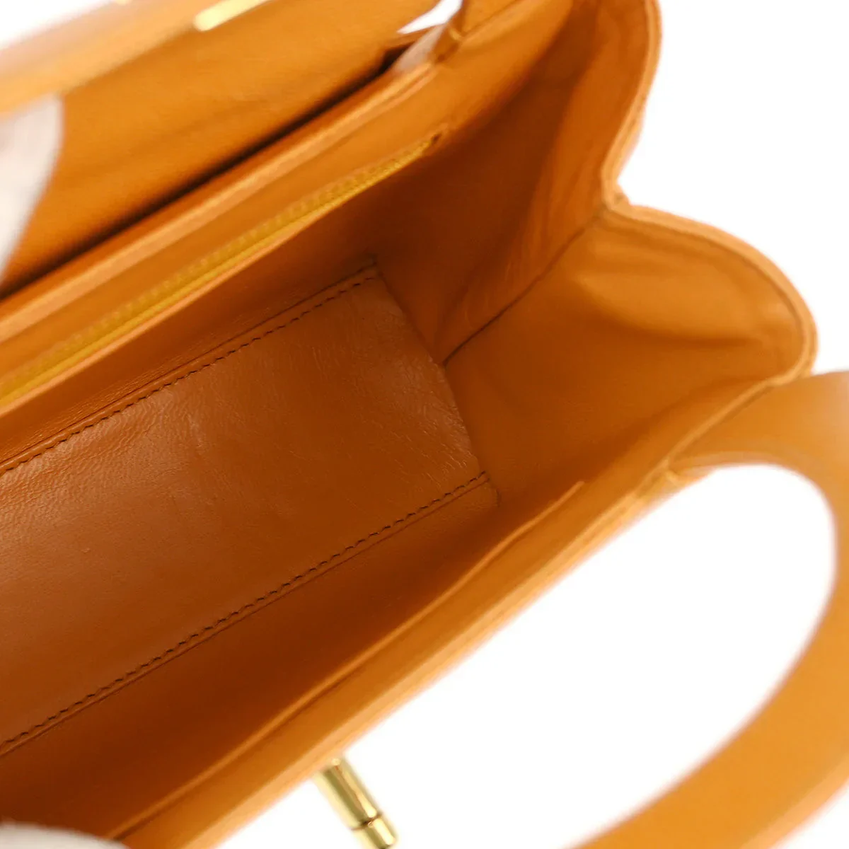 Chanel * 1997-1999 Orange Caviar Handbag - Image 10