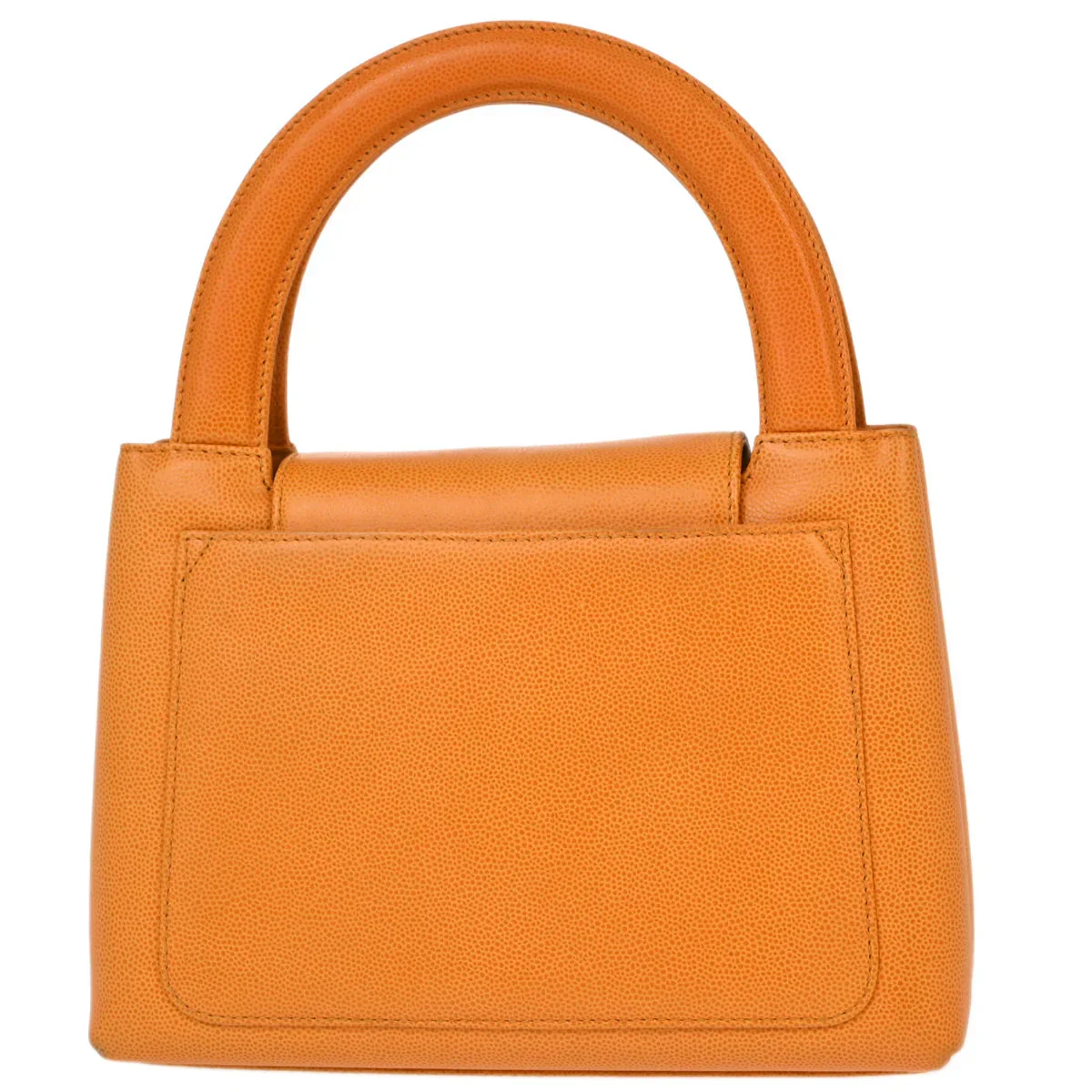 Chanel * 1997-1999 Orange Caviar Handbag - Image 2