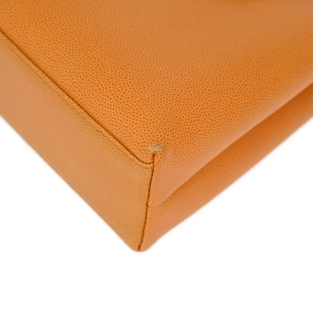 Chanel * 1997-1999 Orange Caviar Handbag - Image 4