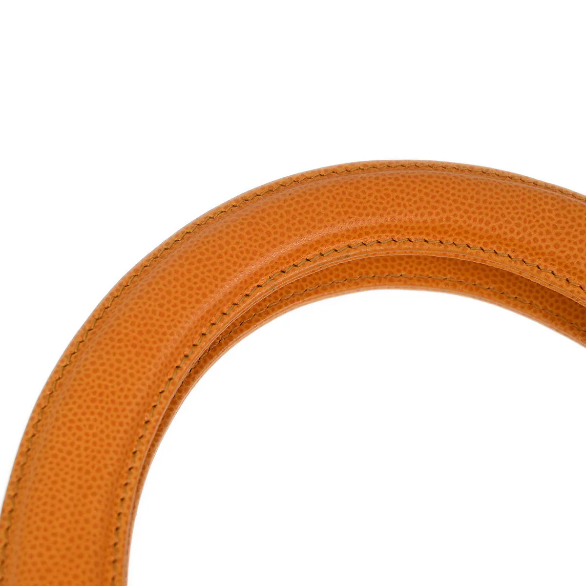Chanel * 1997-1999 Orange Caviar Handbag - Image 5