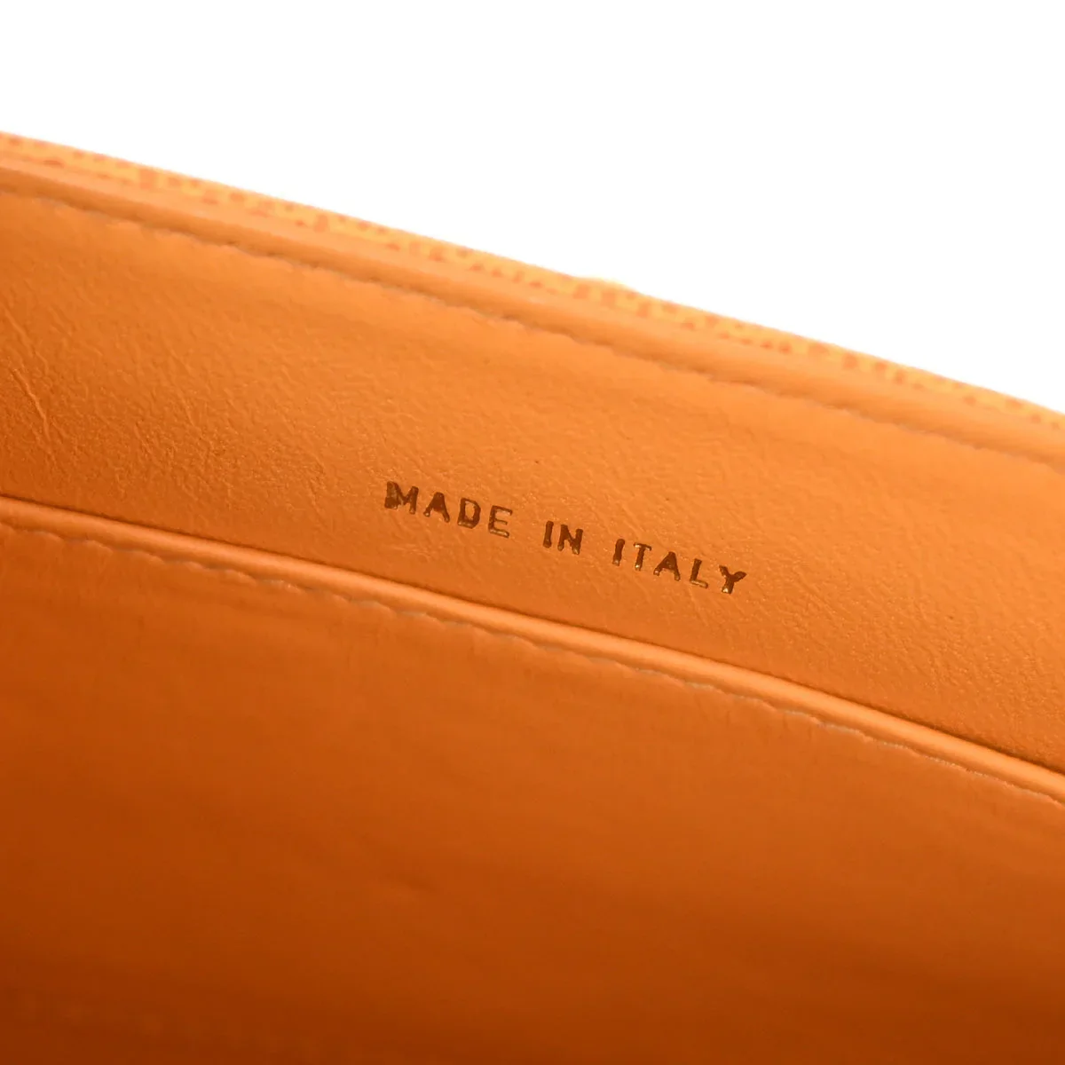 Chanel * 1997-1999 Orange Caviar Handbag - Image 8