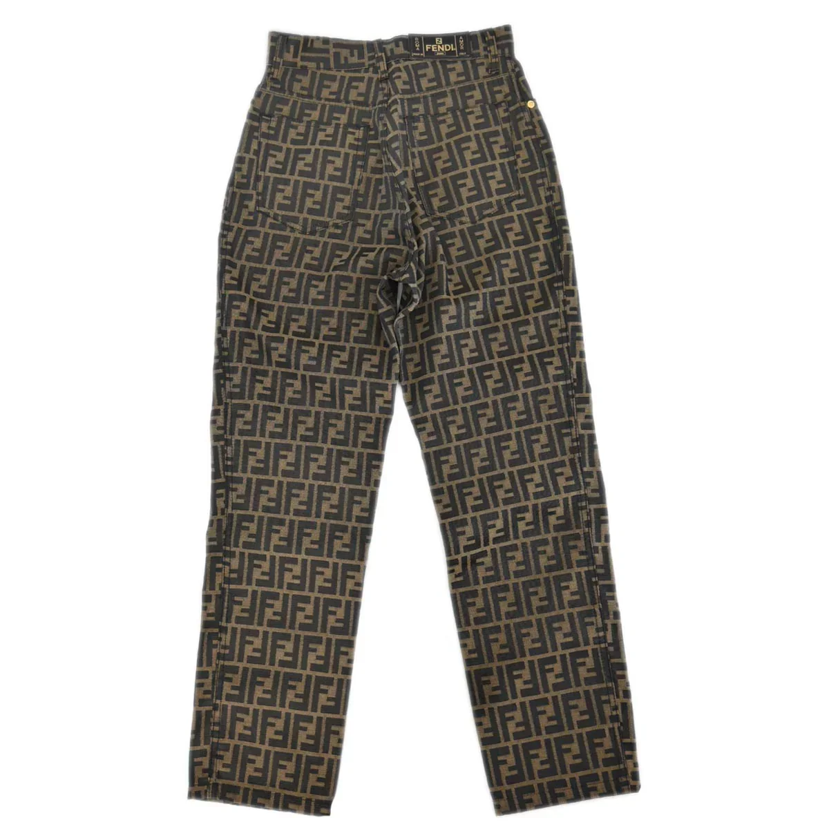 Fendi Zucca Long Pants Brown #42 - Image 2