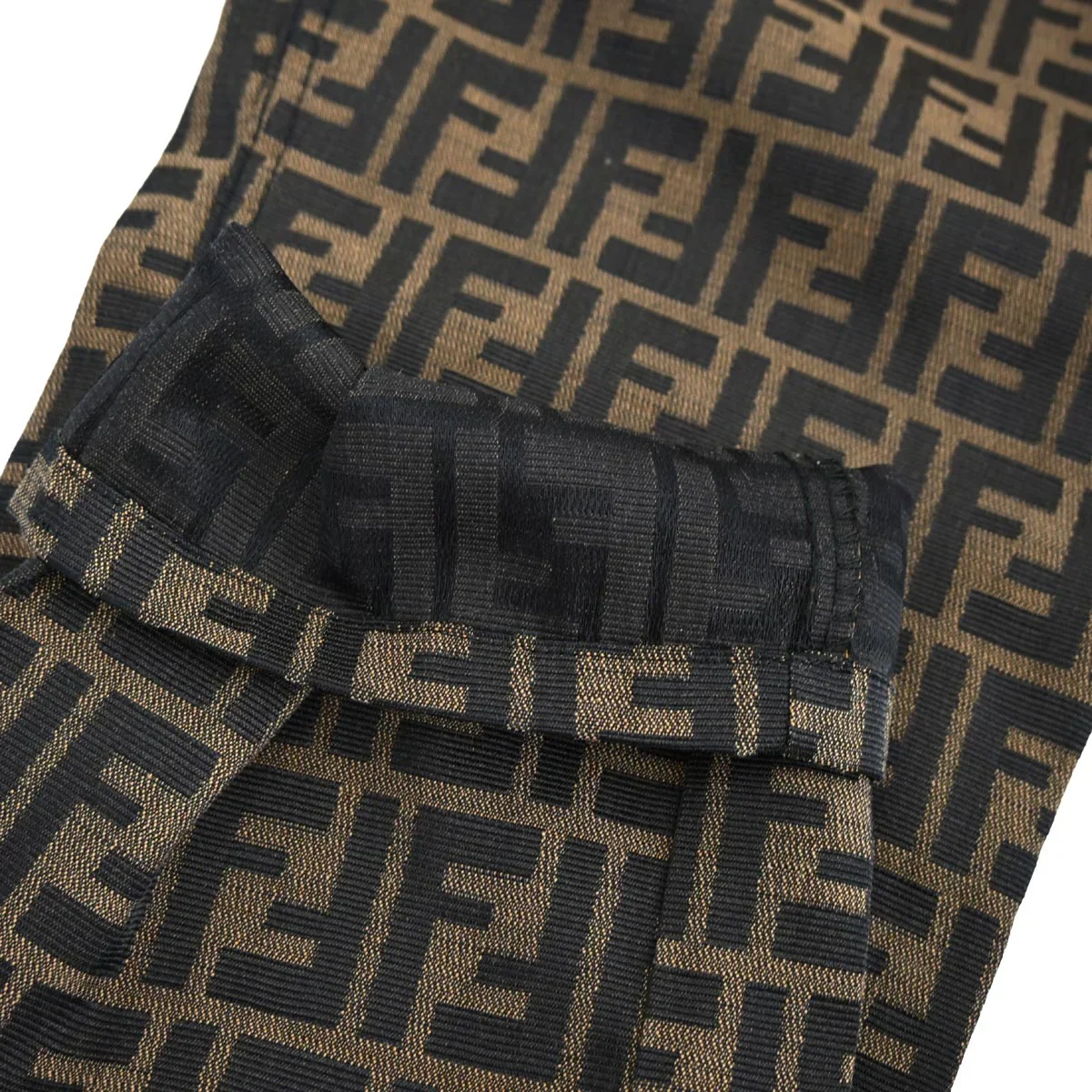 Fendi Zucca Long Pants Brown #42 - Image 3