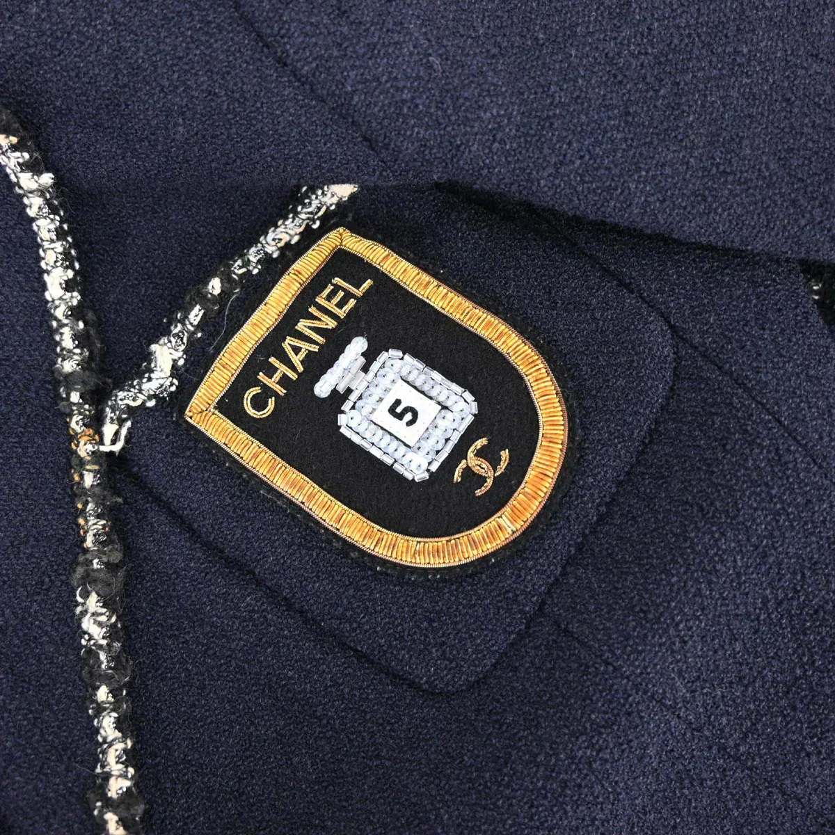 Chanel 2005 Navy & White "Devil Wears Prada" Jacket #38 - Image 8