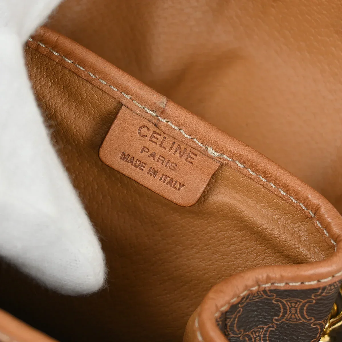 Celine Brown Macadam Twin Backpack - Image 6